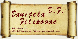 Danijela Filipovac vizit kartica